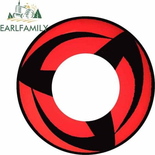 EARLFAMILY 13cm x 13cm for Naruto Kakashi Mangekyou Sharingan Vinyl Car Stickers Occlusion Scratch Waterproof Decal Decoration