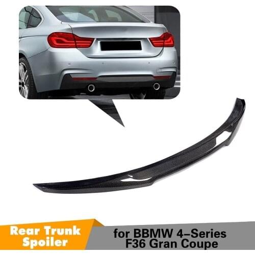 F36 Carbon Fiber Rear Trunk Spoiler Boot Lip Wing for BMW 4-Series Gran Goupe M Sport 2015 - 2018 Car Styling