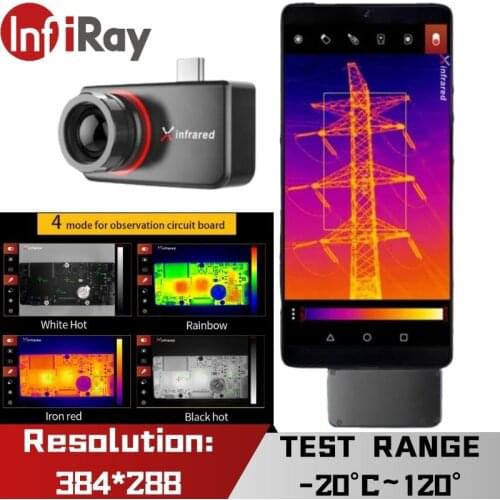 InfiRay Infrared Thermal Imaging Camera T3S Industrial PCB Circuit Detection Outdoor Android Thermal Imager Camera For Phone