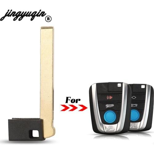 Jingyuqin 10pcs Replacement Remote Smart Car Key Blade Fob For BMW i3 i8 Series 2014 2015 2016 2017 Blank Uncut Key Blade
