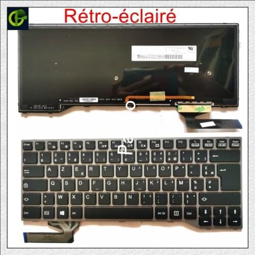 French Azerty keyboard for Fujitsu Lifebook E733 E734 E743 E744 E544 E736 E746 E546 E547 CP629229-04 MP-12R86F0-D853W FR