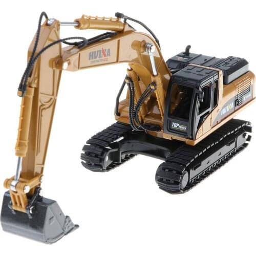 1:50 Excavator Truck Engineering Vehicle Model Collectible Decoration Educational Toys Birthday Gift for Children Kids Toddler