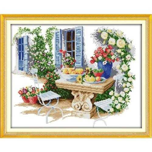 Leisure time scenery painting counted 11CT 14CT DIY kit Chinese wholesale Cross Stitch embroidery needlework Sets home decor