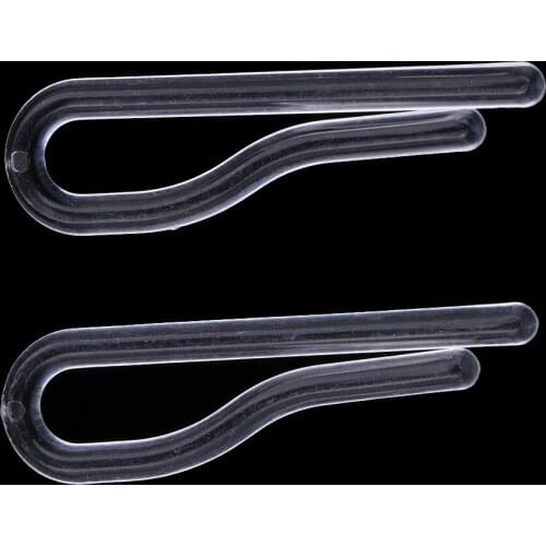 Set of 100, Plastic Standard Shirt Clips Grips Clear Peg Collar Bars Household Accessories