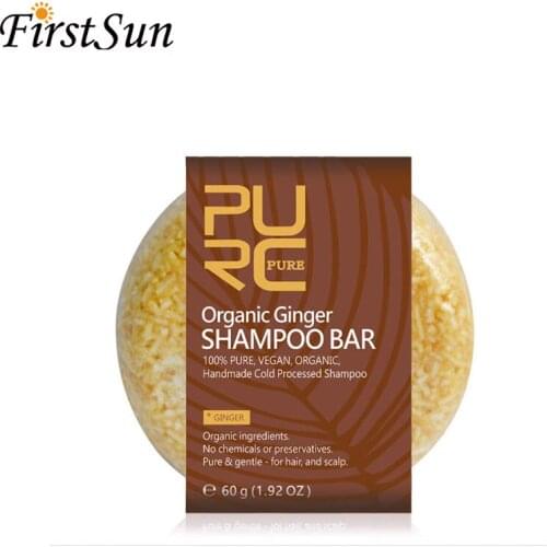 Natural Ginger Oil Shampoo Bar Pure Essential Oils Anti Hair Loss Shampoo Soap Hair Growth Product Hair Health Care Handmade