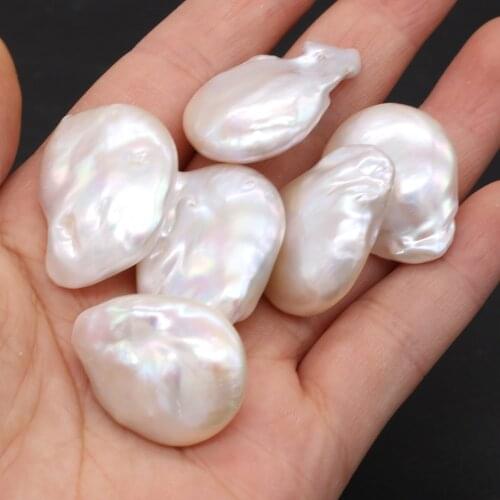 Natural Freshwater Pearl Irregular Baroque White Bare Beads For Jewelry Making DIY Bracelet Earrings Necklace Accessory