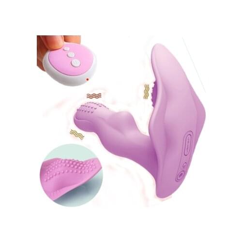 Wearable Dildo G-Spot Clitoris Stimulator Wireless Remote Control Butterfly Vibrator Panties Adult Couple Sex Toys