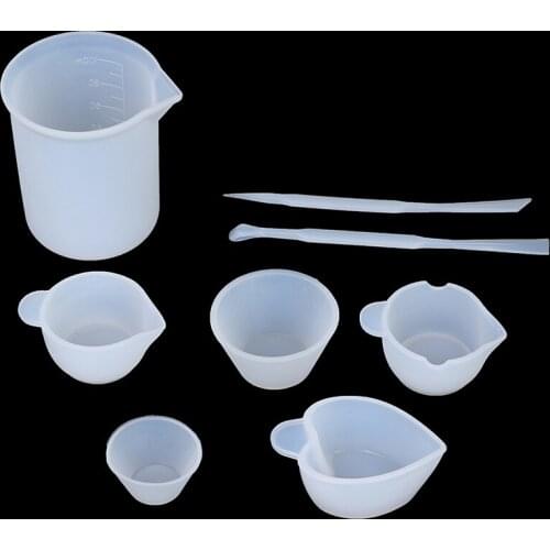 2021 New Hot Silicone Resin Measuring Mixing Cup Stirrers DIY Jewelry Resin Glue Tools DIY Handmade Crafts Tools Supplies