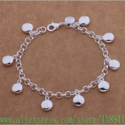 Silver Plated bracelet, Silver Plated fashion jewelry pea /dzaamqha bacajrja AH077