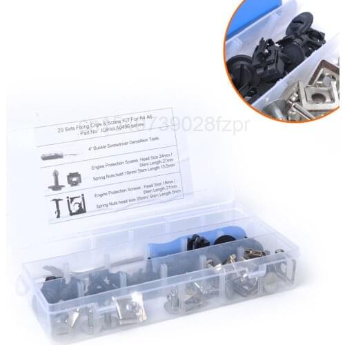 Buckle - It Is Suitable for Audi A4 / A6 Buckle - Screw Fixing Buckle / Clip of Lower Guard Plate of Transmission with Screw