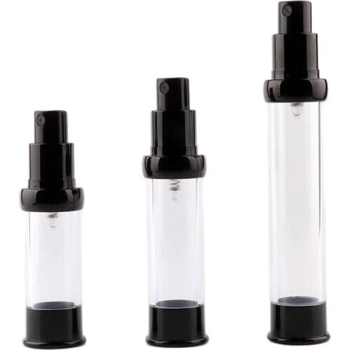 Empty 15ml 20ml 30ml Airless Pump Vacuum Container Plastic Fine Mist Spray Bottle Makeup Packaging Lotion Cream Bottles 20pcs