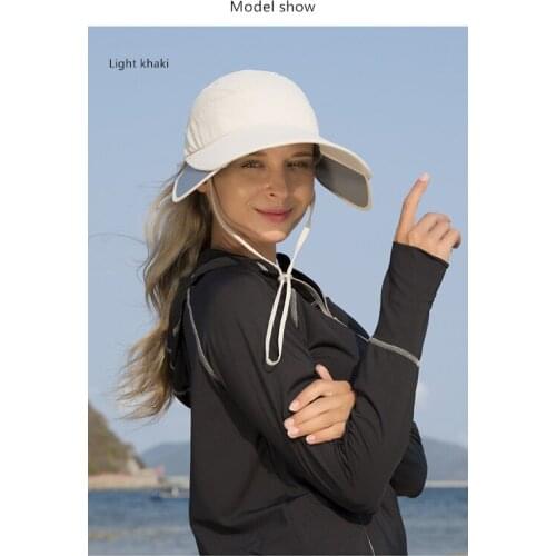 Kenmont half air sun hat for functional outdoor sports hat hair binding and expanded wide brim hiking camping