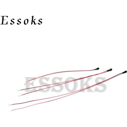 10pcs NTC Thermistor Thermal Resistor MF52B 10K 100K Probe strap wire B3950 B3435 1% Enameled wire Temperature control sensor