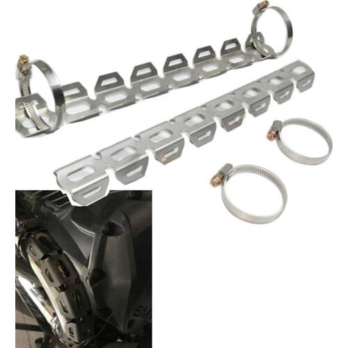 Universal Stainless steel Exhaust pipe Guards Cover Protection For BMW F800GS F700GS F650GS BMW R1200GS Adventure ABS