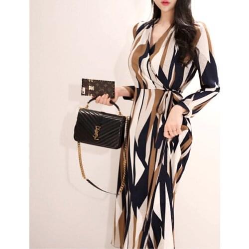 Robe Soiree Longue Femme 2019 Spring Printed Long Sleeve Dress Autumn 2019 Boho Chic Casual Dresses For Women 2019 DD2175