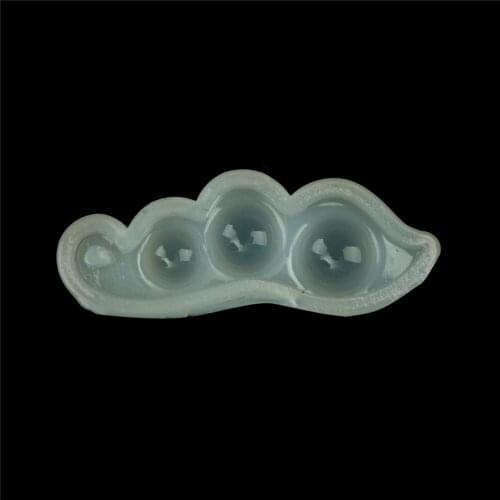 1PCS UV Resin Jewelry Liquid Silicone Mold Pea Pendant Shape Silicone Resin Mold Jewelry Making DIY Craft Handmade White