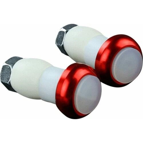 1 Pair Safety Cycling Bike Turn Signal Handle Bar End Plug LED Red Light Lamp Magnetic Handle Light ASD88