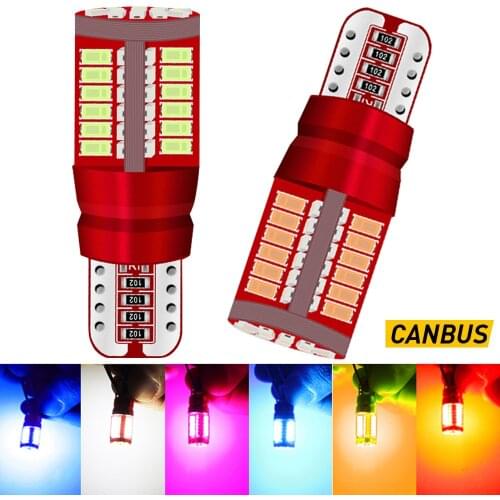2pcs T10 W5W Canbus LED Bulb 57SMD 4014 Led Car Interior Lights for Geely Emgrand EC7 X7 MK 7 Citroen C1 C3 C5 X7 C4 Picasso 12V