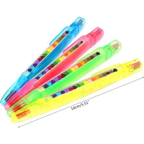 2 Pcs Paint Drawing Crayon Pen 20 Colors Kids DIY Graffiti Pencil Children Art Supplies Painting Tool Educational Toy 203B