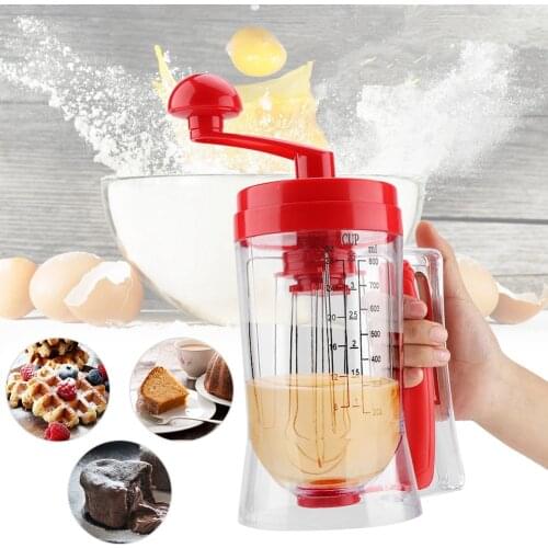 800ml Manual Cupcakes Pancakes Batter Dispenser Cupcake Funnel Batter Dispenser Cream Separator Tool Dough Machine Kitchen Tool