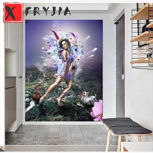 5d diy diamond embroidery sale Beautiful sexy woman with butterfly wings diamond painting full square round drill home decor