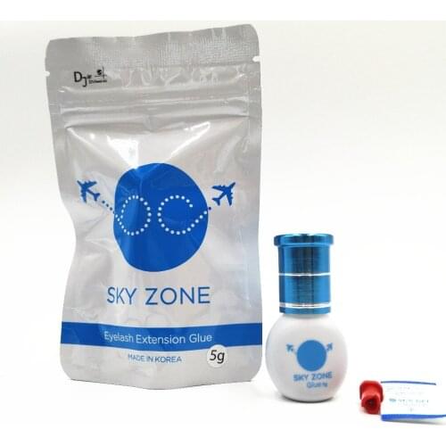 Free Shipping Original Korea Sky Zone Glue Eyelash Extensions Glue 5ml 2 bottles/lot 2018 New Brand Fast Dry Glue