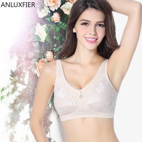 X9042 Mastectomy Bra Type Rimless Underwear Gathered Seamless Sexy Bra for Silicone Breast Forms Prosthesis Fake Boobs