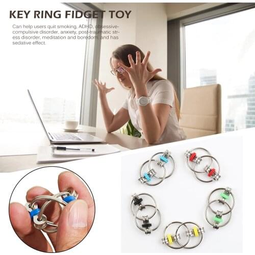 Decompression Bike Chain Fidget Finger Spinner Sensory Toy Metal Puzzle Keychain Give Children Best Enlightenment Toy Gift