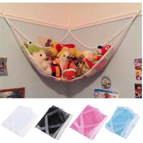 4 Colors Hammock Net for Toys Storage Children Room Toys Stuffed Animals Toys Hammock Net Organize Storage Holder