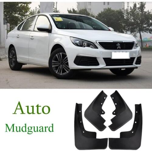 For Ford Peugeot 308 Mudflaps 2012-2015 Car Front Rear Mudguards Fender Flares Splash Guards Mud Flaps Front Rear Fenders 4Pcs