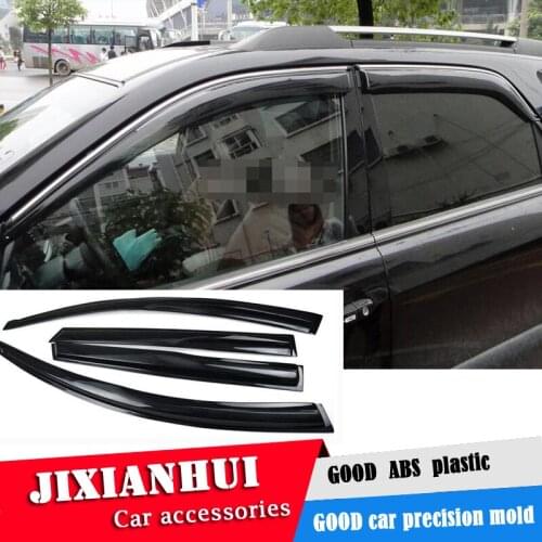 For KIA sportage Plastic Window Visor For sportage 2007-2013 Vent Shades Sun Rain Deflector Guard 4PCS/SET Car Styling