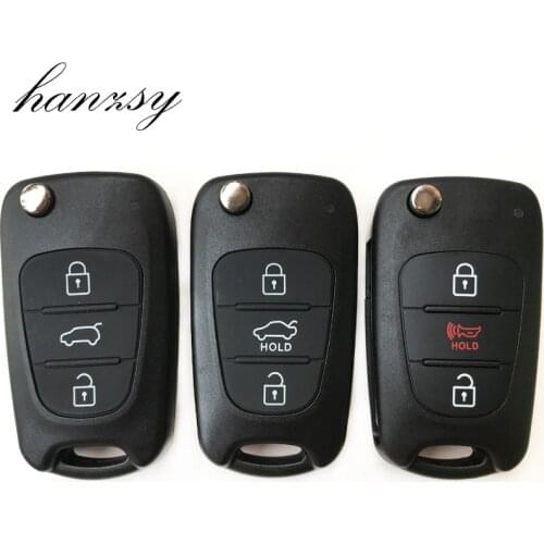 3 Buttons Car Remote key shell For KIA Rio K2 K5 Sportage Sorento Hyundai I20 I30 Avante Replacement Flip Folding key Case Fob