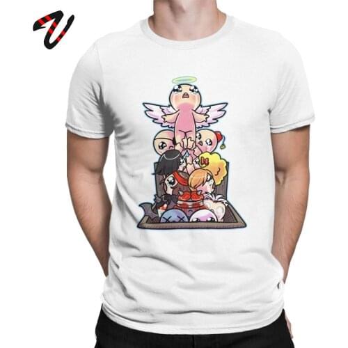 Novelty 80s Tshirt Binding Of Isaac Basement Ascent T-Shirt For Men Short Sleeve Tees Plus Size Clothes Premium Cotton T Shirts