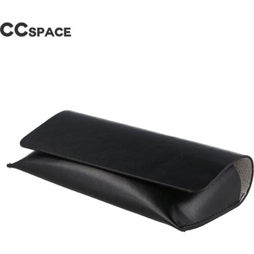 51105 Large Black Pu Leather Glasses Case Magnet Lodestone Portable Glasses Box Fashion Container for Glasses