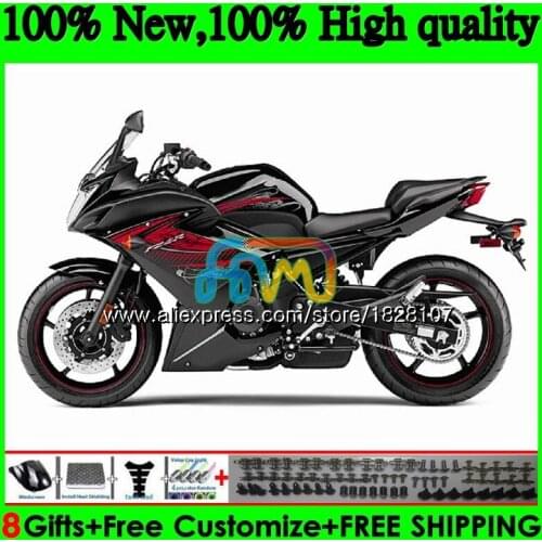 FZ6 R Kit For YAMAHA FZ6N FZ6R 09 10 11 12 13 14 15 117BS.55 FZ 6R FZ-6R 2009 2010 2011 Red black 2012 2013 2014 2015 Fairing
