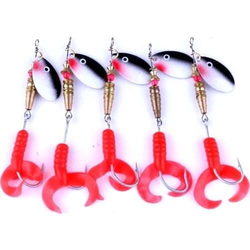 HENGJIA 10pcs hard metal spinner fishing lures wobbler pike carp trout perch catfish fishing baits pesca fishing tackles