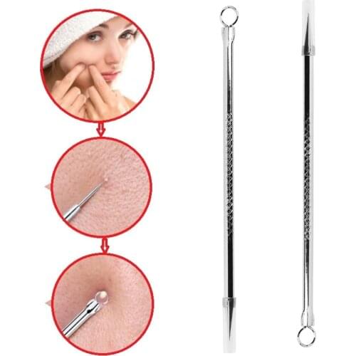 1PCS Silver Blackhead Comedone Acne Pimple Blemish Extractor Remover Stainless Needles Remove Tools Face Health Skin Care Tools