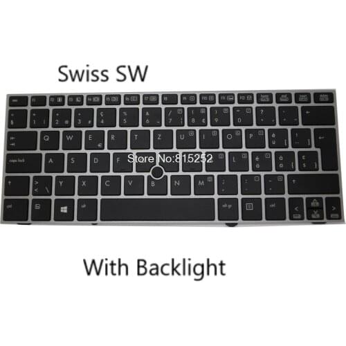 Laptop Backlit Keyboard For HP EliteBook 2170p Sweden SD/Slovenian SL/Spanish SP/Swiss SW 705614-BG1 705614-071 705614-BA1