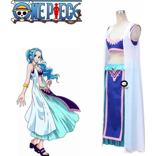 Anime One piece Nefeltari Vivi Cosplay Costume Custom Halloween Christmas Uniform Custom Made Any Size