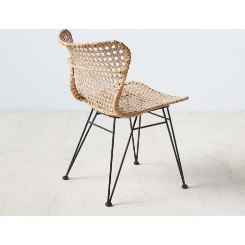 RATAN/METAL NATURAL chair 48X58X81,50 CM