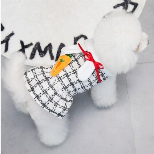 Princess Dog Cat Dress Coat Rabbit Radish Design Pet Puppy Autumn/Winter Clothes Apparel 5 sizes