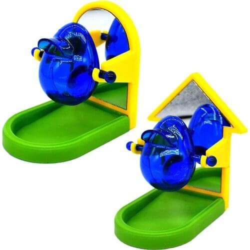 Bird Parrot Foraging Toy Food Dispenser Automatic Feeders Container Foraging Cage Training for Parakeet Cockatiel Lovebird