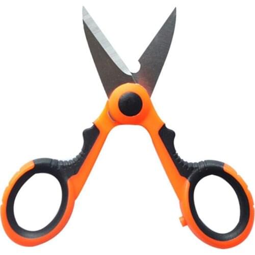 Fishing Pliers Non-Slip Braided Line Cutter Tackle Fish Crimping Pliers Scissor Strong Horse Cut Wires Open Split Rings