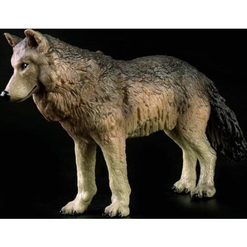 Tiger leopard Wolf Dog Wolf wild Animal Small wave wind high-end Small Statue Decoration Resin Craft art home statue sculpture