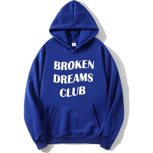 Hoodie BROKEN DREAM CLUB Letter Hooded Sweatshirt Fall/Winter Womens Mens Unisex Hoodie Street Fall/Winter Womens Hoodie