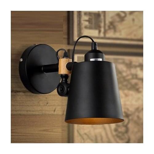 Industrial Loft Style Iron Vintage Wall Lamp Bedside Wall Light Fixtures For Dining Room Stairs LED Wall Sconce Indoor Lighting