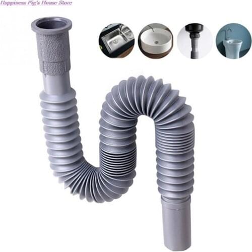 High quality plastic Anti-odor Sink Basin Water Drain Hose Pipe Tube for Bathroom Kitchen