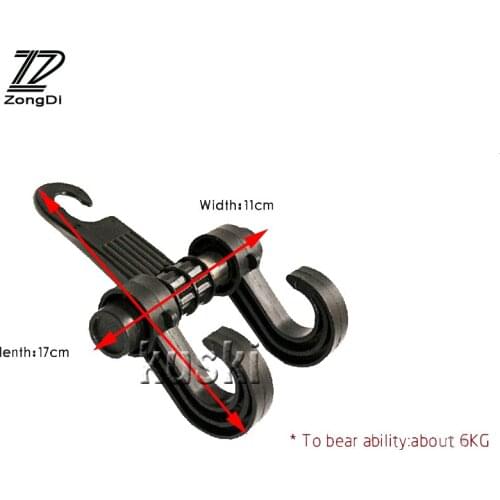 ZD Car Seat Back Hook Car-Styling for Lada Toyota Corolla c-hr Avensis RAV4 Auris Honda Civic Accord Fit CRV Accessories 2017