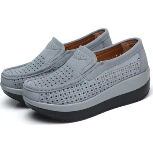 2021 New Spring Autumn Woman Flat Platform Womens Shoes Wisp of Air Thick Sole Loafers Moccasins Zapatos De Mujer