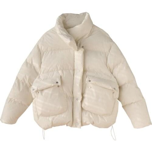 2020 Long Sleeve Stand Collar Women Short Winter Warm Jacket Casaco Feminino Cotton Coat